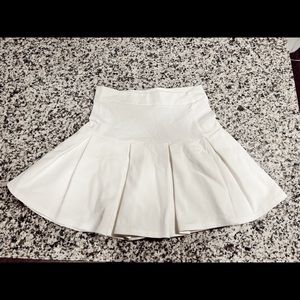 small white tennis skater skirt